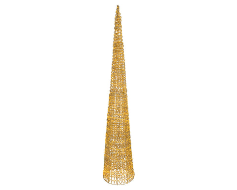 LED Kranz Outdoor gold klassischwarme LED 34x180cm