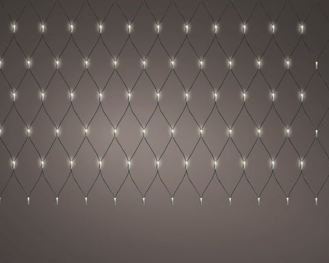 LED Lichternetz Outdoor schwarz 180 warmweiße LED 200x200cm