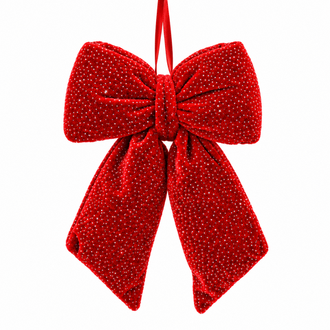Schleife Samt rot 3x21x30cm