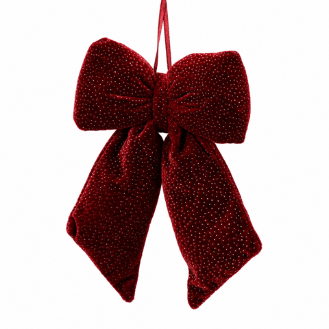 Schleife Samt rot 3x21x30cm