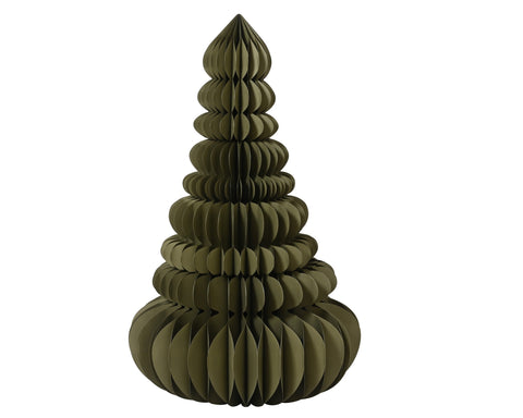 Olivgrüner papier bienenwaben weihnachtsbaumschmuck baum papier grün 105x160cm