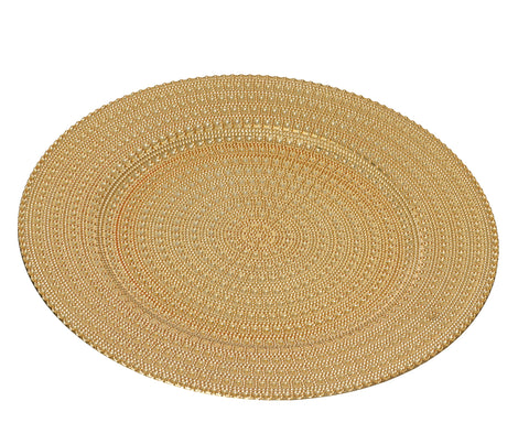 Dekoteller gold 33x1.5cm