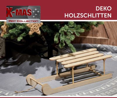 Deko Holzschlitten
