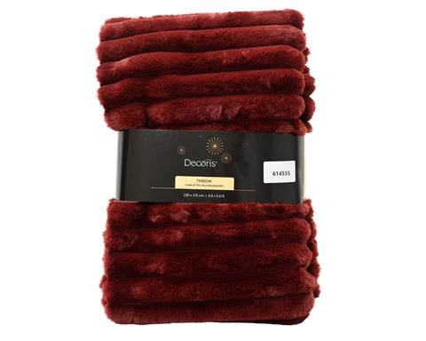 Kuscheldecke maroon 170x130x1cm