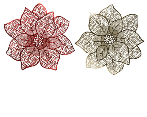 Tischset Poinsettia rot gold 44x1cm
