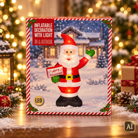 Aufblasbarer Weihnachtsmann 125cm