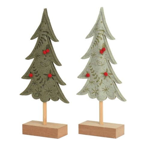 Tannenbaum auf Holzfuß 4x11x25cm