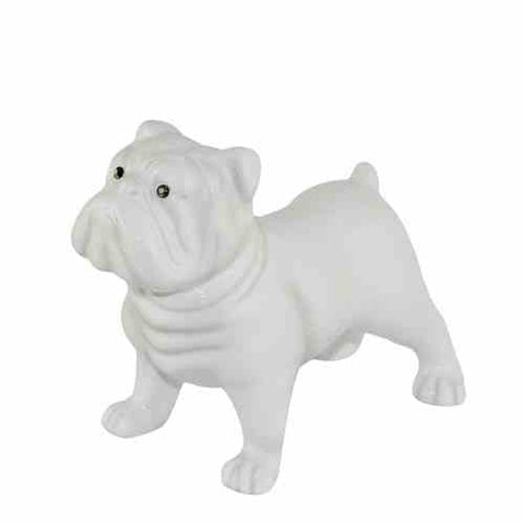 Figur Nivo Hund stehend Weiß, Höhe 11,5 cm