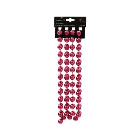Perlenkette XXL pink 2x270 cm