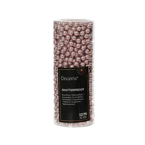Perlenkette plastik rosa