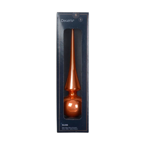 Baumspitze Glas spiced pumpkin 26 cm