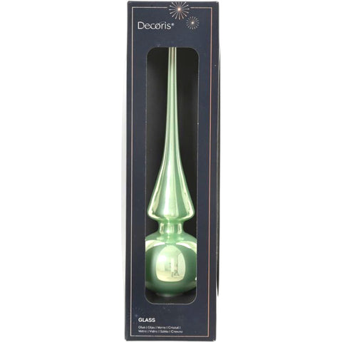 Baumspitze Glas Pfefferminz 6x26cm