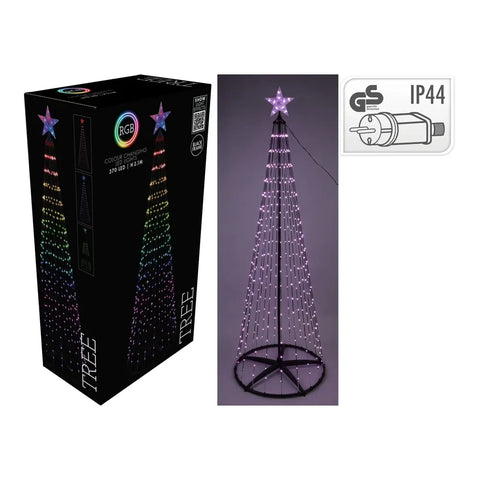 210cm Weihnachtsbaum mit 370 digitalen RGB LEDs