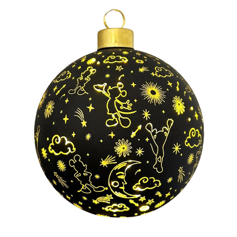 Lighted bauble Mickey galaxy small