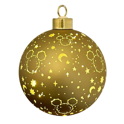 Lighted bauble Mickey stars small