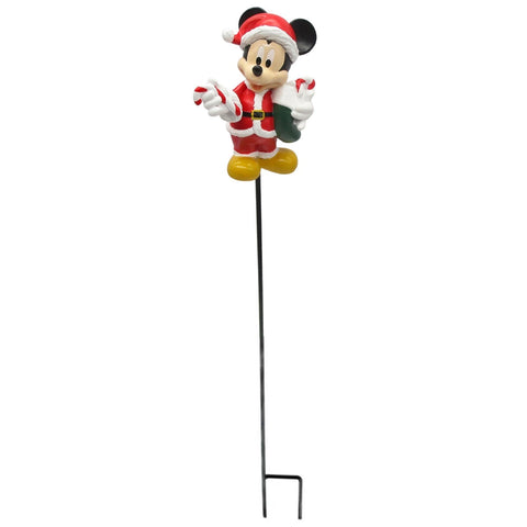 Garden Stake Christmas Mickey