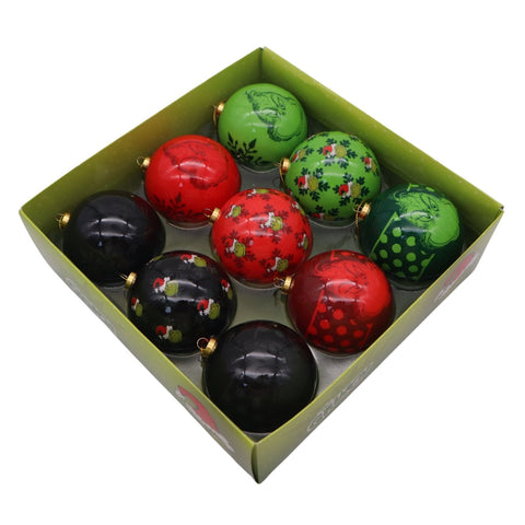 Bauble box 9 pcs the Grinch