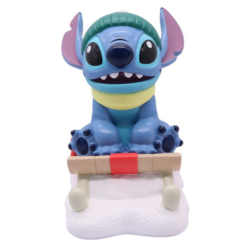 3D seasonal statue Stitch sled