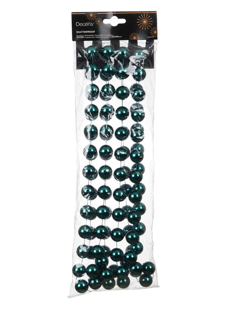 Perlenkette XXL Smaragd 2x270cm