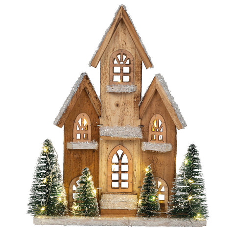 Haus mit LED 28cm