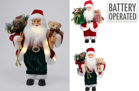 Weihnachtsmann LED 30cm Sort