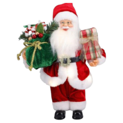 Weihnachtsmann LED 30cm Sort