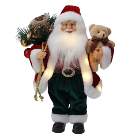 Weihnachtsmann LED 30cm Sort