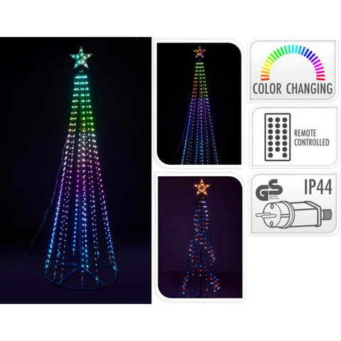 Digitaler RGB BAUM 910 LED 275cm