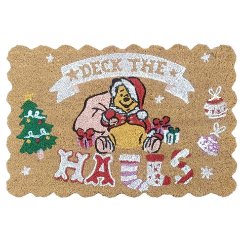 Doormat Winnie the Pooh deck the halls