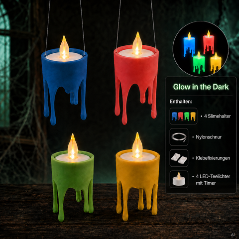 Floating Slime Candles 4er Set