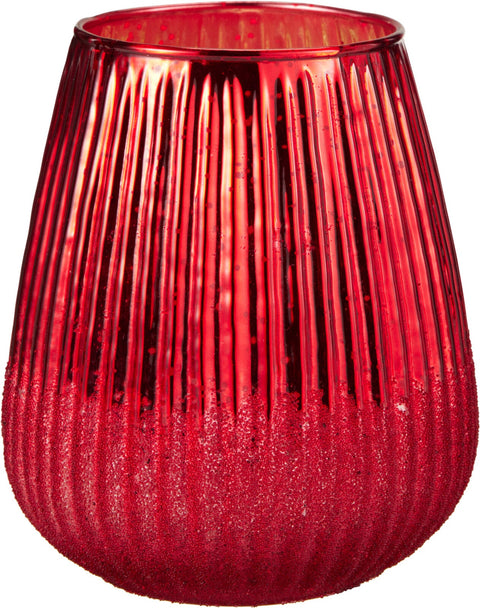Teelichthalter 13x15cm Rot