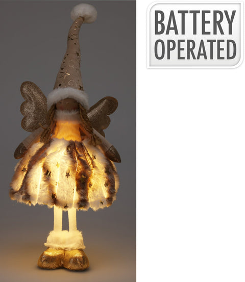 Engel Mädchen LED 50cm Gold
