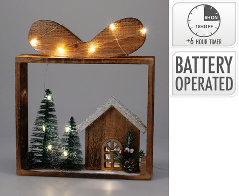 Geschenk 20 LED 30cm Natur