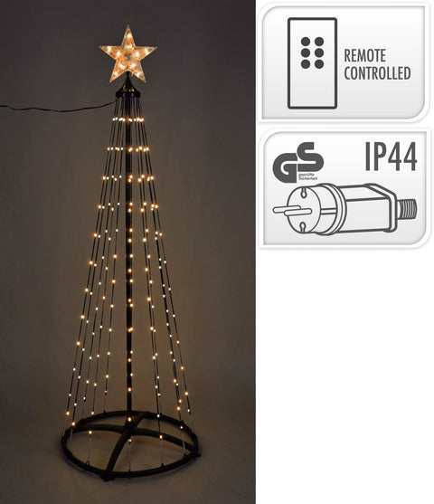 Weihnachtsbaum mit 550 digitalen extra warmweißen LEDs 300cm