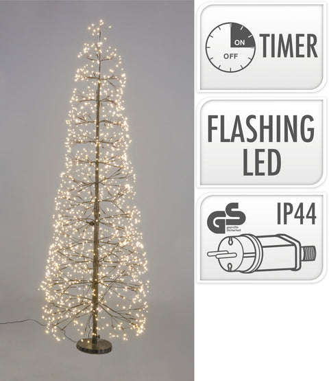 Baum 150cm LED Schwarz