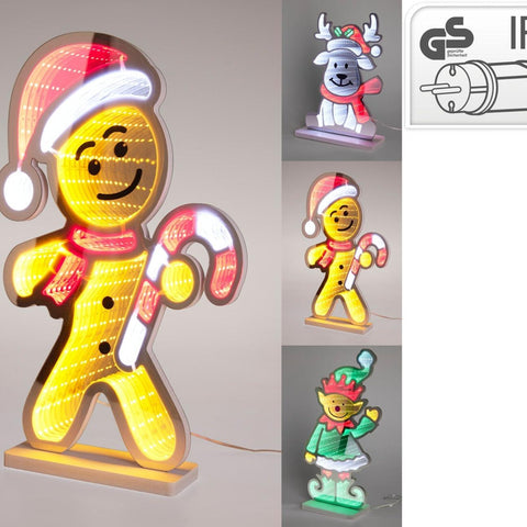 Spiegelfigur LED 37cm 3 Sort.