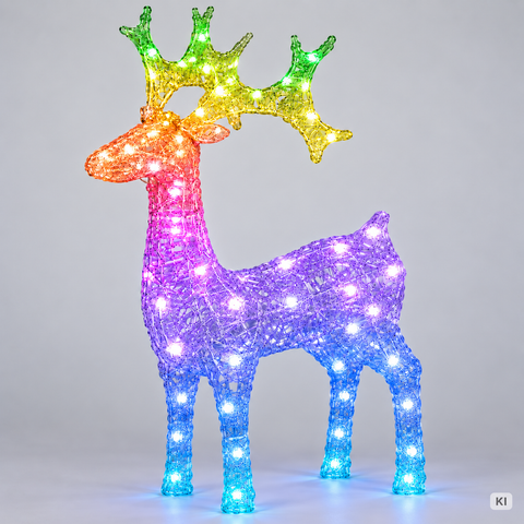Rentier Acryl 80 RGB-LED 45x16x75 cm