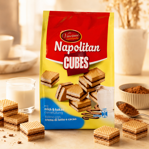 Napolitan Cubes Milch & Kakao 250g