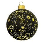 Lighted bauble Mickey galaxy small