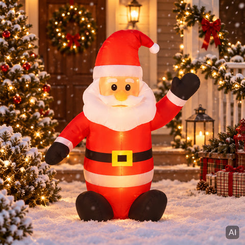 Weihnachtsmann Aufblasbar 120cm