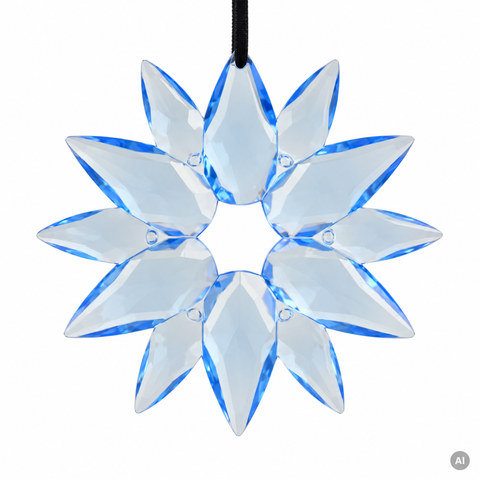 Blume bruchfest dunkelblau 11.8x1x11.4cm