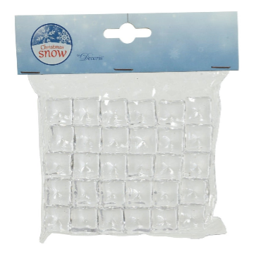 Eiswürfel Acryl transparent