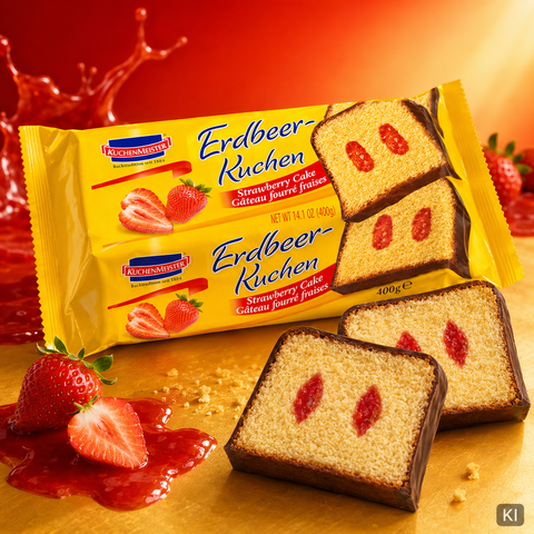 Erdbeerkuchen schokoliert 400 g