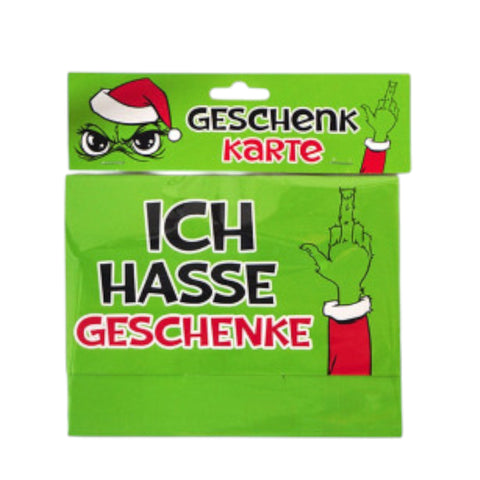 Geldgeschenk/Geschenkkarte "Festtagsmuffel" Muffel Top Ten