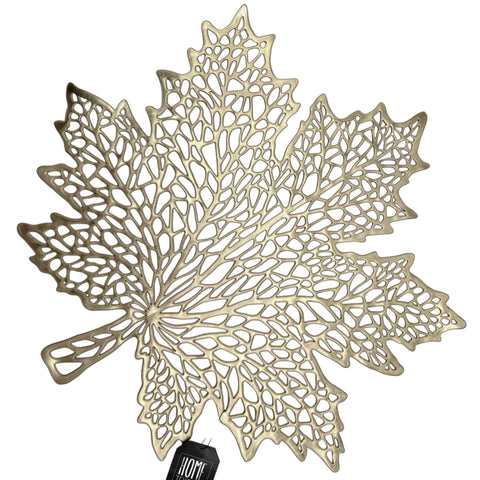 Tischset Blatt – 41cmx41cm, Gold
