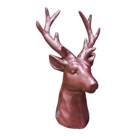 Hirschkopf pink 14x11x22cm