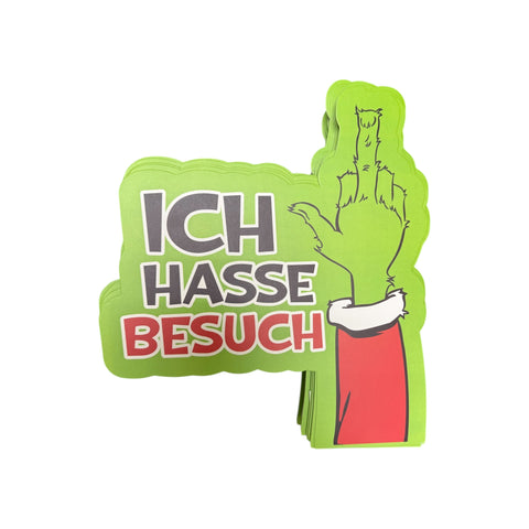Dekoschild Papier "Festtags-Muffel" Muffel Top Ten Mittelfinger