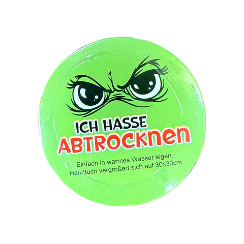 Magisches Handtuch Festtags-Muffel 30x30cm Muffel Top Ten Ich hasse abtrocknen