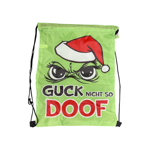 Matchbag/Matchbeutel "Festtagsmuffel", 42x35cm Muffel Top Ten Guck nicht so doof