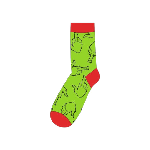 Socken Festtags-Muffel mit Spruch Muffel Top Ten Mittelfinger roter Rand 36-41